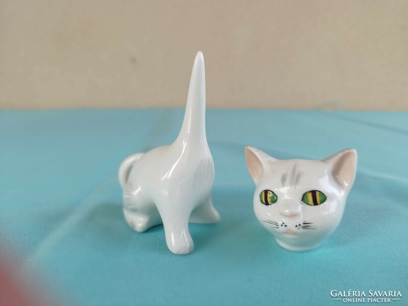Aquincumi porcelán forgó fejű cica