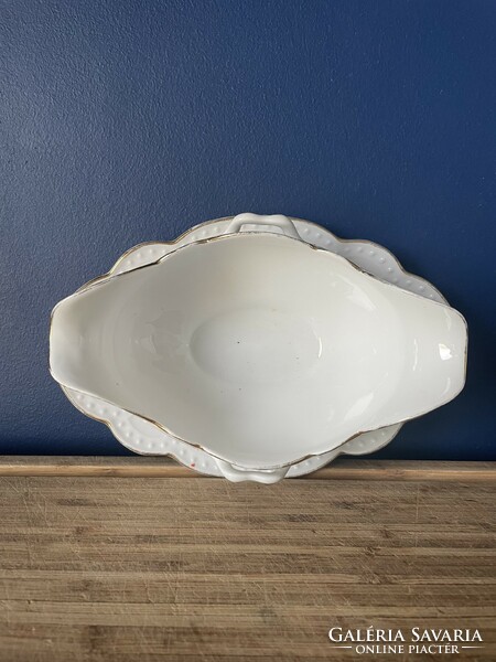 Zsolnay pearl small flower sauce dish