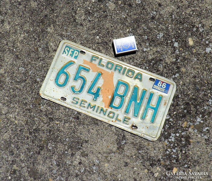 Usa license plate florida.