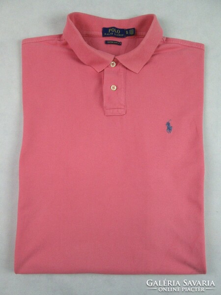 Original ralph lauren (xl) sporty elegant men's coral collar t-shirt