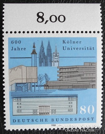 N1370sz / Germany 1988 the University of Cologne 600-year-old stamp postal clean curved edge summary number