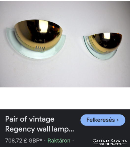 Postmodern half moon wall lamp pair 1980 negotiable design