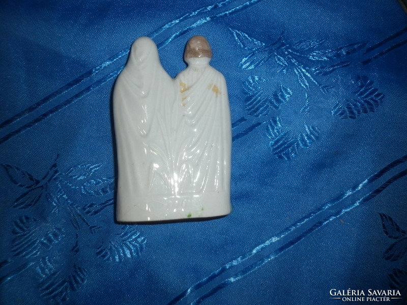 Antique tiny holy family porcelain figurine
