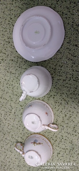 Zsolnay coffee pieces. Only the middle cup and the saucer are available. Factory condition