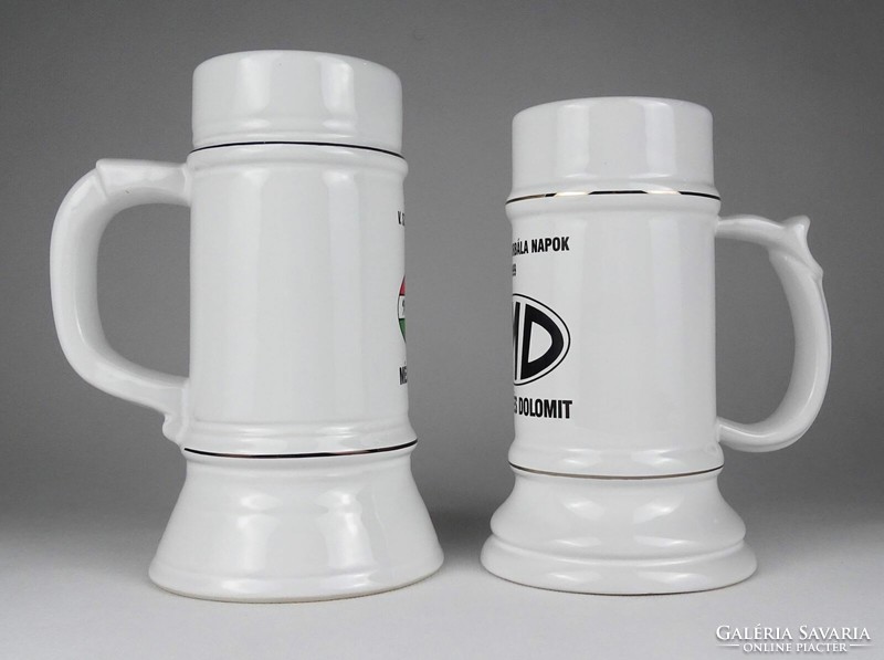 2 pieces of miner's varga ceramic beer mug marked 1Q956