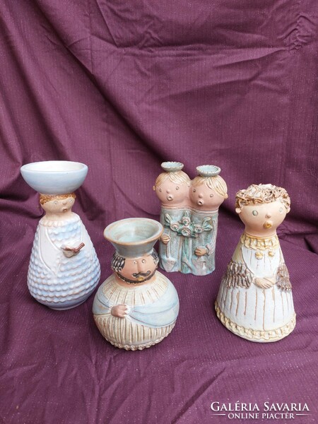 A selection of Ilona's little pink ceramics