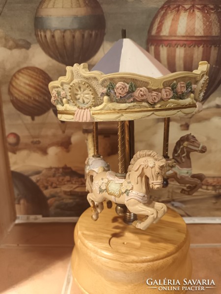 Vintage musical carousel for sale. Collector's item.