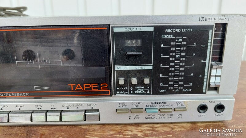 Sharp rt 1010h(s) two-cassette tape recorder