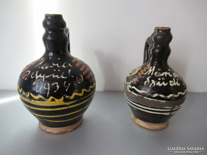 Old holy water jugs, rattle jugs, St. Mary's (year, 1934)