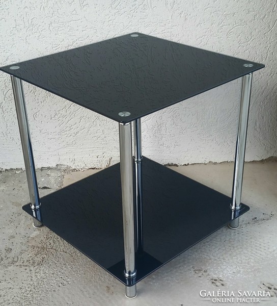 Bauhaus Italian chrome-glass folding table, negotiable design