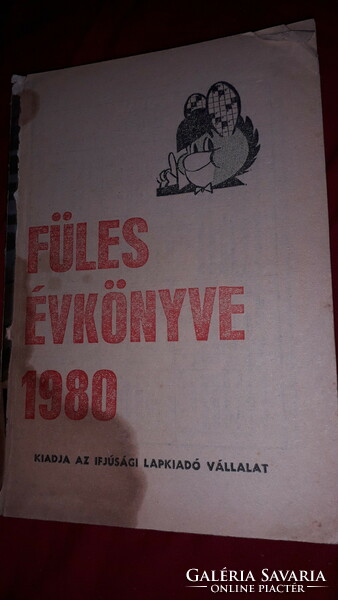 1980. Füles yearbook with several comics not published elsewhere, condition according to the pictures