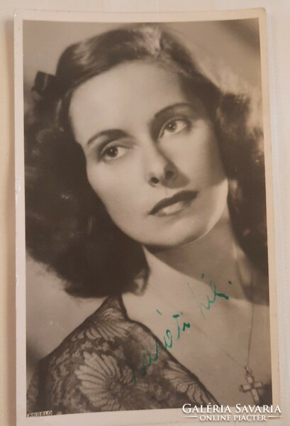 Signed photos of famous Hungarian actors from the 1940s