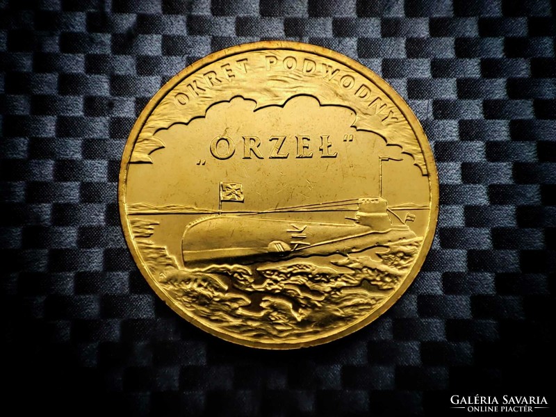 Lengyelország 2 Zloti, 2012 Lengyel hajók - ORP Orzeł