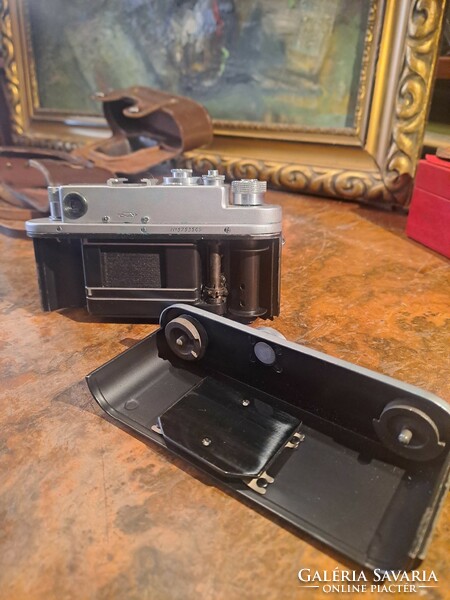 Zorki 4 cameras in original leather case