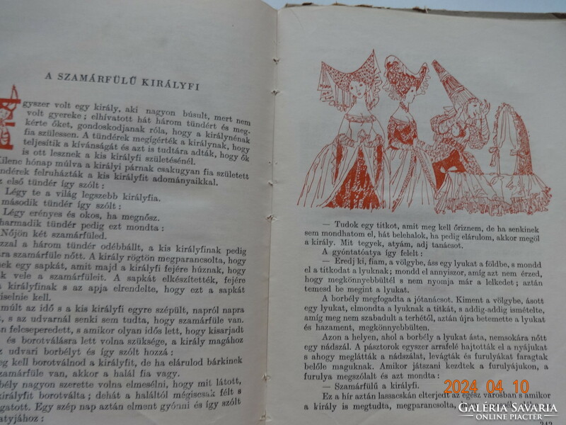 Folk tales: the castle hanging on a golden chain (ed.: Gyula Ortutay) - old, first edition (1956)