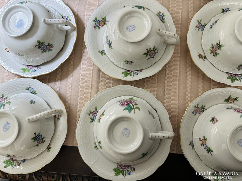 Herend large Eton pattern tea set for 6 people