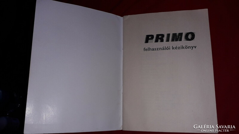 1986.Retro magyar PRIMO számítógép computer eredeti kezelési - használati utasítása a képek szerint