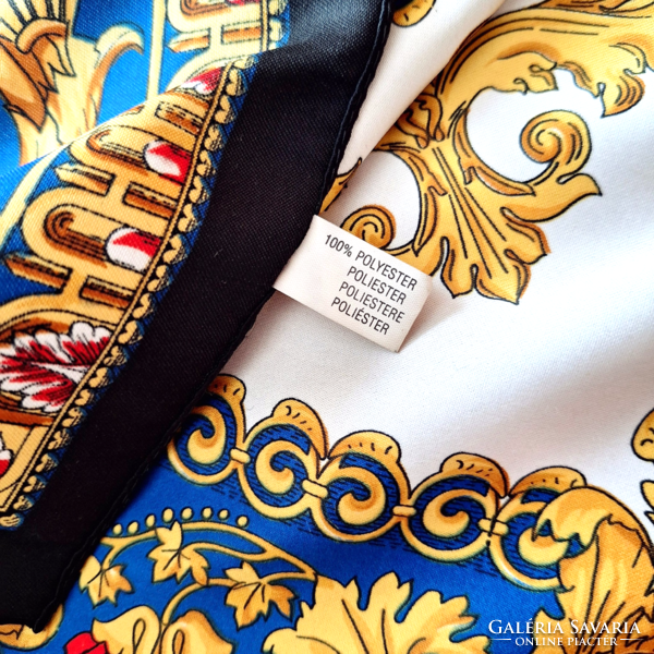Olasz selyem kendő, Versace stílusú,  ( nagy)