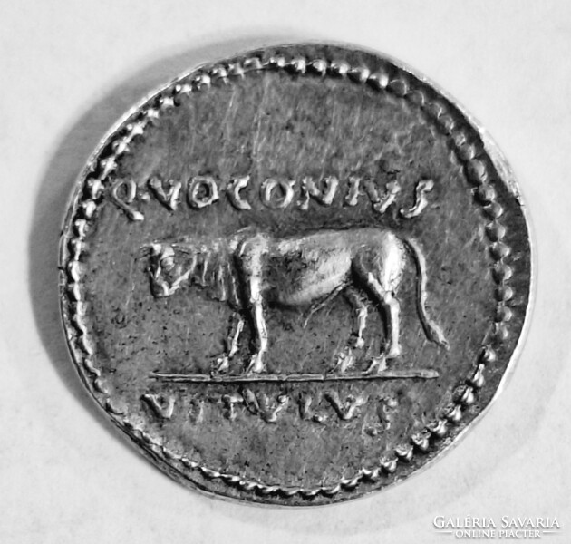 Julius caesar, silver denarius. 60-44 BC