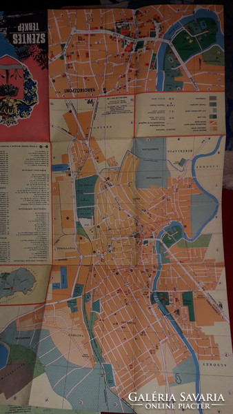 Retro thicker paper-based cartography in excellent condition 58 x 27 cm as shown in the pictures