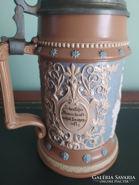 Villeroy & Boch Mettlach decorative mug, beer mug 0.5l, 20 cm