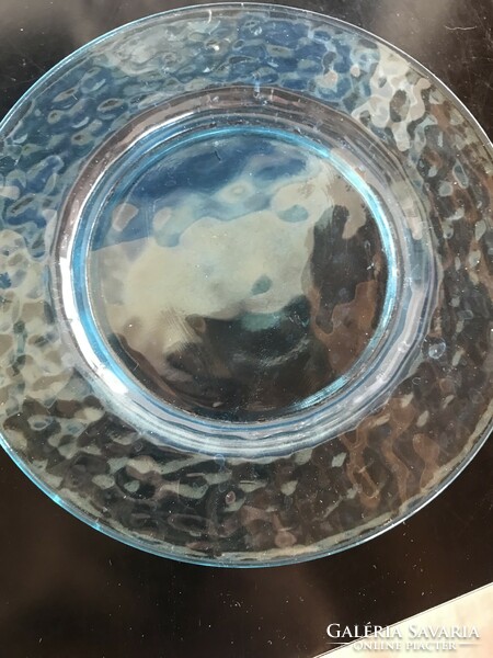 Turquoise glass plate, very nice piece(s)