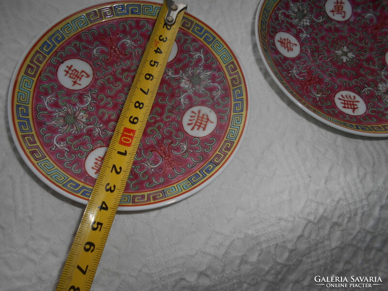 3 db Kínai kézzel festett porcelán  tányér az ár 1 darabra vonatkozik