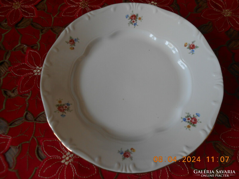 Zsolnay flower pattern flat plate