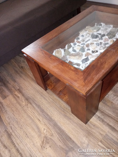Steamed acacia, solid wood, showcase, unique coffee table