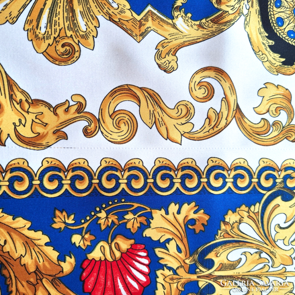 Italian silk scarf, Versace style, (large)