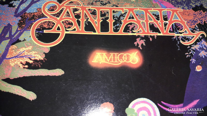 Régi bakelit nagylemez LP :SANTANA - AMIGOS latin - rockzenei album jó állapotban képek szerint