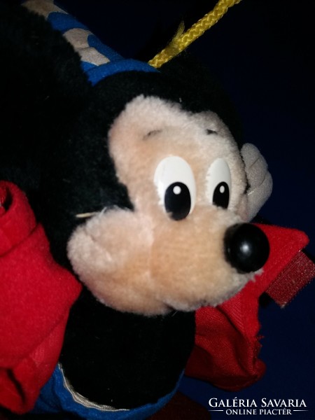 Retro eredeti DISNEY Miki egér -Mickey Mouse a varázsló függeszthető plüss játék a képek szerint