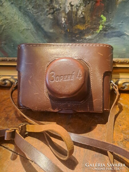 Zorki 4 cameras in original leather case
