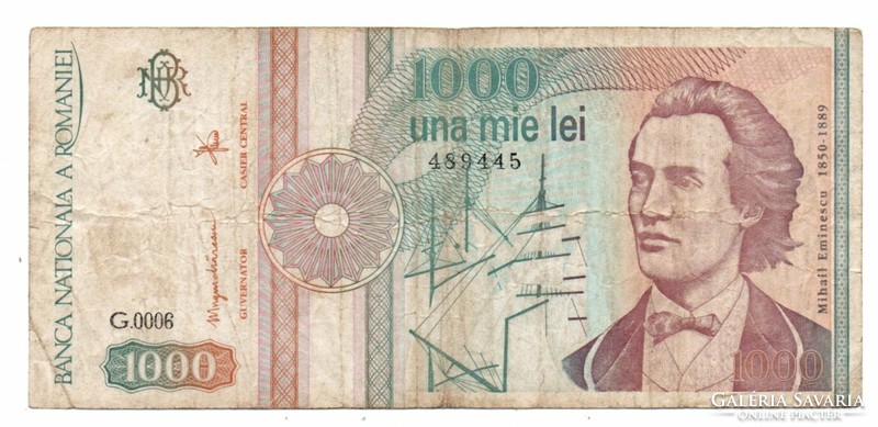 1000    Lei     1991    Románia