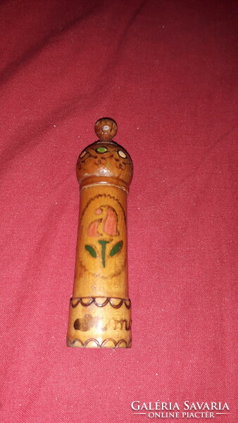 Régi bolgár BULGÁRIA rózsaolaj /parfüm festett égetett dísztartóban a képek szerint 3.
