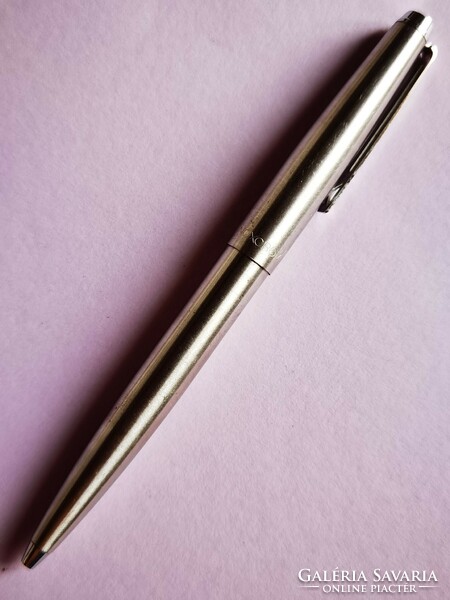 Vintage inoxcrom 77 pump action metal ballpoint pen