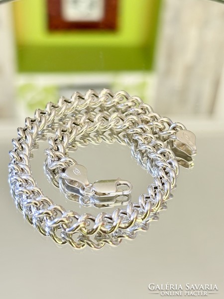 Sleek silver bracelet