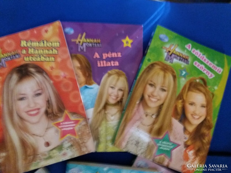 Retro DISNEY HANNAH MONTANA lányregény könyvcsomag csomag Miley Cyrus 10 db EGYBEN a képek szerint