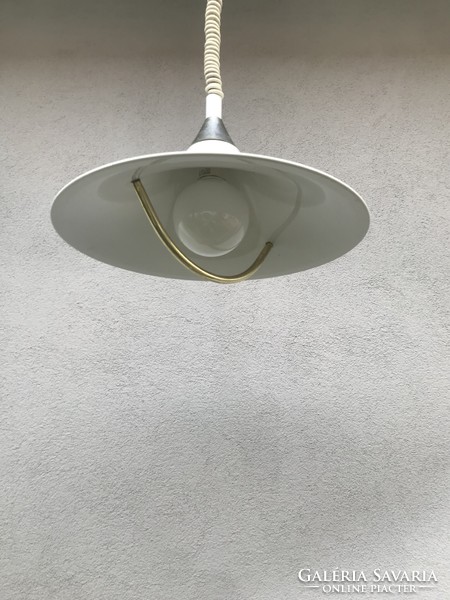 Metal lamp chandelier white