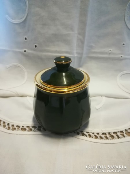 French /apilco/ porcelain sugar bowl