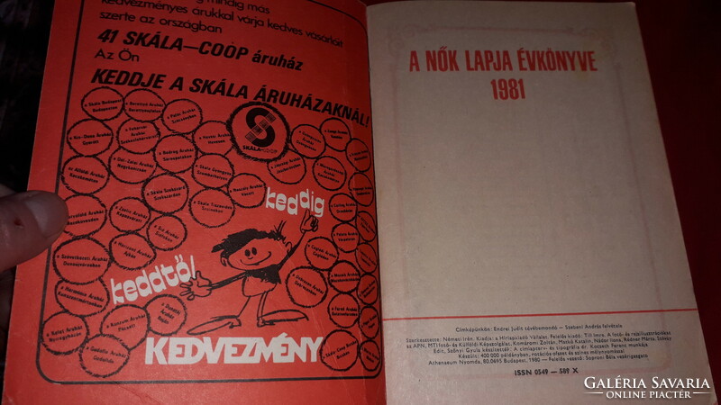 1981.NŐK LAPJA ÉVKÖNYVE kalendárium a képek szerint 2.