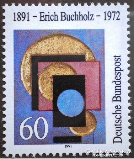N1493 / 1991 Németország Erich Buchholz művész bélyeg postatiszta