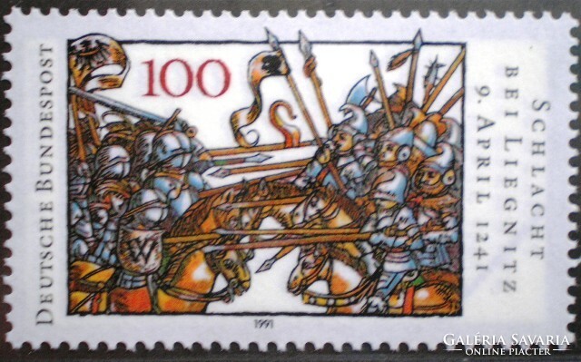 N1511 / 1991 Németország A liegnitzi csata 750. évfordulójas bélyeg postatiszta