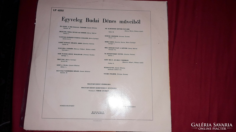 Régi bakelit nagylemez LP :Budai Dénes zeneszerző EGYVELEG jó állapotban képek szerint