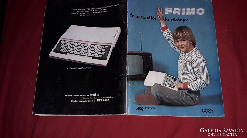 1986.Retro magyar PRIMO számítógép computer eredeti kezelési - használati utasítása a képek szerint