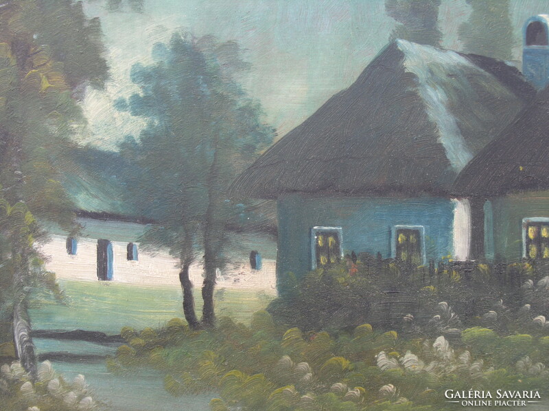 István Kéthely (Painter No. 20) - evening on the farm