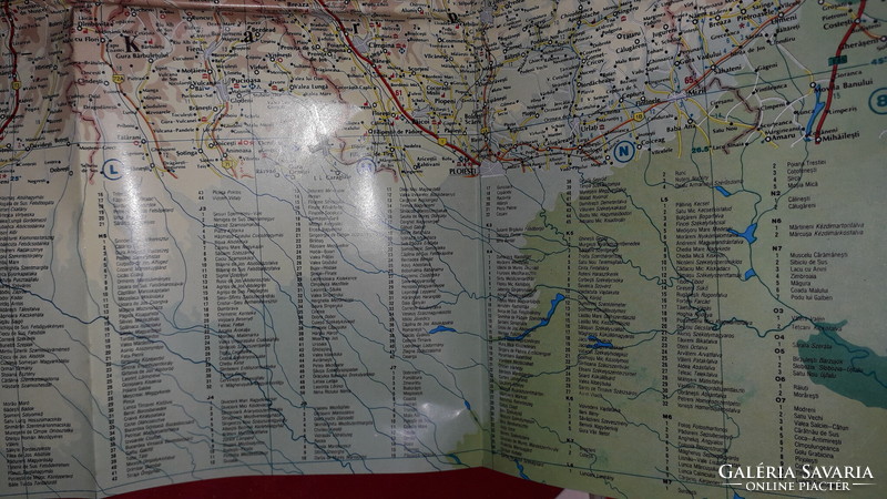Old offset cartography map Transylvania 2. Edition excellent condition 103 x 82 cm according to pictures