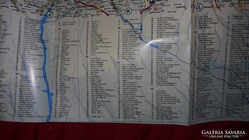 Old offset cartography map Transylvania 2. Edition excellent condition 103 x 82 cm according to pictures