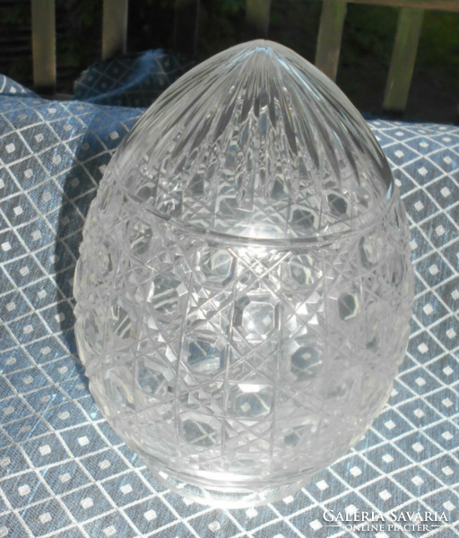 Antique crystal lamp shade polished glass
