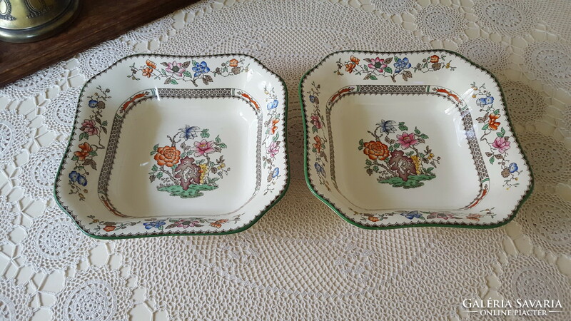 Antique English Copeland Spode faience side dish 2 pcs.